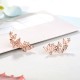 butterfly cluster sterling silver earrings