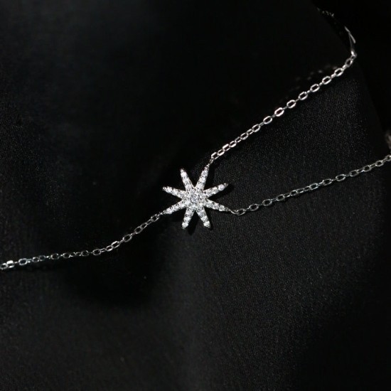 shooting star sterling silver necklace