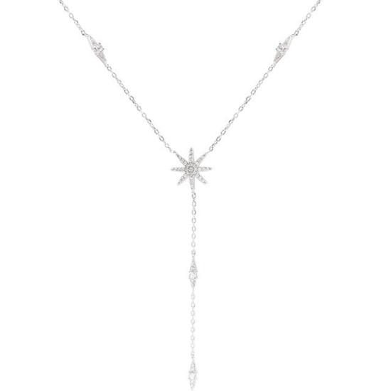 shooting star sterling silver necklace