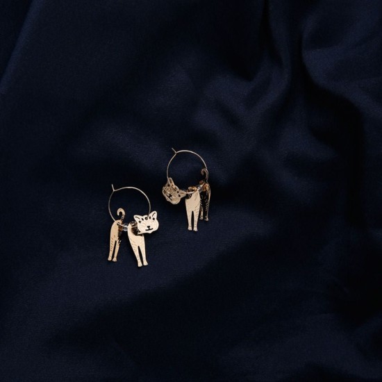 cool as a cat earrings