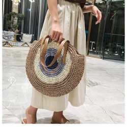 ocean eyes woven straw bag