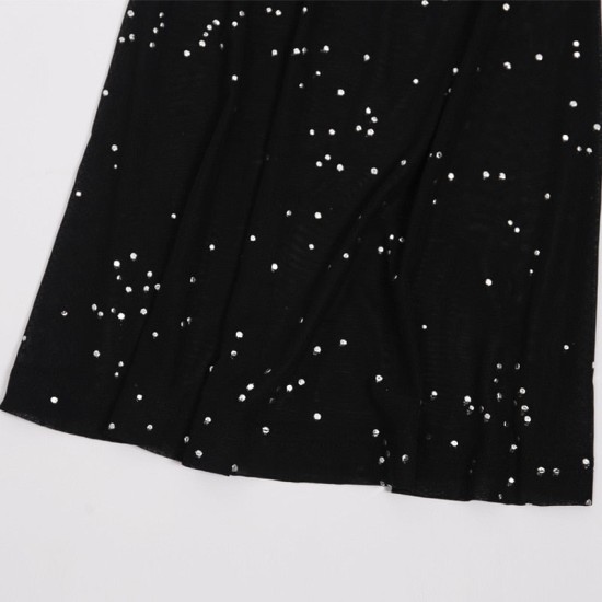 starry night rhinestone pants